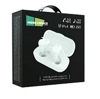 Наушники внутриканальные MORE CHOICE BW05 bluetooth 5.3 с микр. белый