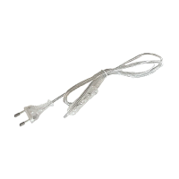 Кабель питания Прогресс для бра 1.7м 10A 2x0.5мм² с переключателем прозрачный (1/200)