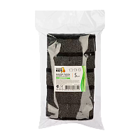 Губка для посуды Рыжий кот KS-07 95х65х30мм 5шт. черный (1/21/105)