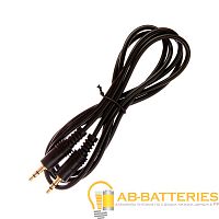 *Кабель AUX Atcom Jack 3.5mm (m)-Jack 3.5mm (m) 1.5м силикон черный (1/10/200) 
