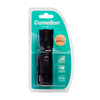 Фонарь ручной Camelion LED51535 LD от батареек 3хААА 5 режимов+ZOOM черный (1/6/24)