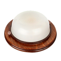 Светильник влагозащищенный Camelion 1302D 60W 230V E27 IP54 накладной орех (1/8)