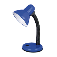Светильник настольный Ultraflash UF-301P 60W 230V E27 на основании синий (1/32)