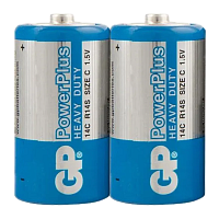 Батарейка GP PowerPlus R14 C Shrink 2 Heavy Duty 1.5V (2/24/480)