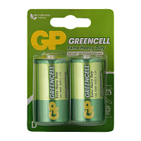 Батарейка GP GreenCell R20 D BL2 Heavy Duty 1.5V (2/20/120)
