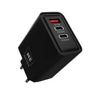Сетевое З/У MORE CHOICE NC90 1USB+2Type-C 3.0A 45W PD3.0 черный