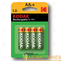 Аккумулятор предзаряженный RTU Kodak HR6 AA BL4 NI-MH 2100mAh (4/80/640/19200)