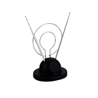 ТВ-Антенна комнатная Вектор малое кольцо AR-018-019 пассивная с питанием DVB-T/T2 (1/50)