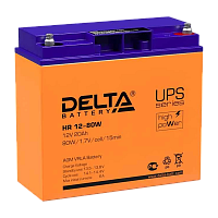 Аккумулятор свинцово-кислотный Delta HR 12-80 W 12V 20Ah 