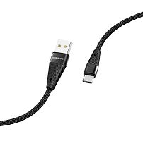Кабель Borofone BU10 USB (m)-Type-C (m) 1м 2.4A черный (1/63/252)