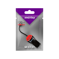 Картридер Smartbuy 711 USB2.0 microSD красный
