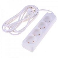 Удлинитель ЭРА U 4р.Б/З 10A 5.0м белый
