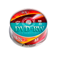 Диск DVD+RW VS 4.7GB 4x 25шт. bulk (25/250)