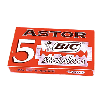 Лезвия BIC ASTOR Platinum двусторонние 5шт в упаковке, цена за 1 лезвие (5/100)