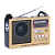 Радиоприемник Waxiba XB-701ВТ пластик microSD USB/Jack3.5 золотой (1/40)