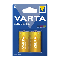 Батарейка Varta LONGLIFE LR14 C BL2 Alkaline 1.5V (4114) (2/20/200)