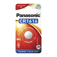 Батарейка Panasonic Power Cells CR1616 BL1 Lithium 3V в блистере (1/12/120) 