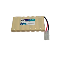 Аккумулятор  ET RC-8410VTB PK1 белый большой, 8.4В, 1000мАч, Ni-Cd, 8D-AA1000