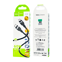 Кабель HOCO X109 USB (m)-Type-C (m) 1м 3.0A силикон черный (1/31/310)