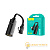 Переходник AUX HOCO LS19 Jack 3.5mm (f)-Type-C (m)/Type-C (f) силикон черный (1/20/160)