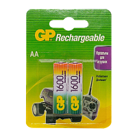 Аккумулятор бытовой GP HR6 AA BL2 NI-MH 1600mAh в бумажной упаковке (2/20/160)
