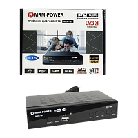 Приставка для цифрового ТВ MRM-Power MR165 DVB-T/T2 металл черный (1/60) 