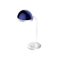 Светильник настольный Camelion KD-828 6.5W 220V 1LED на основании сенс. RGB-ночник белый (1/6)