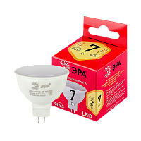 Лампа светодиодная ЭРА MR16 GU5.3 7W 2700К 220-240V софит Eco матовая