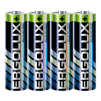 Батарейка Ergolux LR6 AA Shrink 4 Alkaline 1.5V (4/60/720)