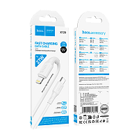 Кабель HOCO X120 Type-C (m)-Lightning (m) 1м 27W силикон белый