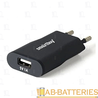 Сетевое З/У Smartbuy SATELLITE 1USB 1.0A черный (1/60)