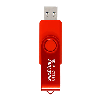 Флеш-накопитель Smartbuy Twist 64GB USB3.0 пластик красный 