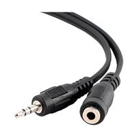 Кабель AUX 5Bites AC35J-050F Jack 3.5mm (m)-Jack 3.5mm (f) 5м силикон черный 