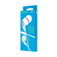 Наушники внутриканальные Borofone BM47 с микр. белый (1/72/288)