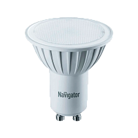 Лампа светодиодная Navigator PAR16 GU10 1.6W 3000К 230V софит прозрачная