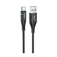 Кабель HOCO U93 USB (m)-Type-C (m) 1.2м 2.4A нейлон черный (1/22/220)