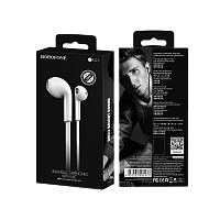 Наушники вставные Borofone BM23 с микр. белый (1/36/144)