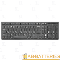 Клавиатура беспроводная Defender SM-535 UltraMate классическая USB мультимед. черный (1/20) 