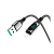 Кабель HOCO S51 Lightning (m)-Type-C (m) 1.2м 2.1A 20W нейлон дисплей черный (1/16/160)