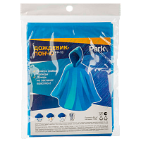 Дождевик пончо Park RP-18 L 120x130см ПЕВА голубой (1/10/30)