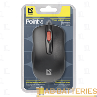 Мышь проводная Defender MM-756 Point классическая USB черный (1/40)