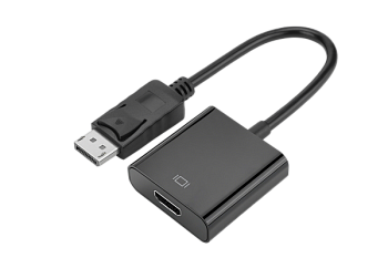 Переходник GoPower DisplayPort (m)-HDMI (f) ver.1.4 черный Premium Zip-Lock c подвесом (1/200)