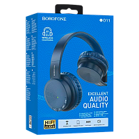 Наушники полноразмерные Borofone BO11 bluetooth 5.0 с микр. синий (1/24) 