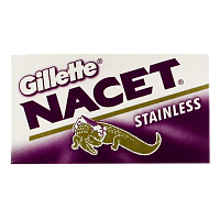 Лезвия Gillette Stainless NACET двустронние 5шт в упаковке, цена за 1 лезвие (5/100/1200)