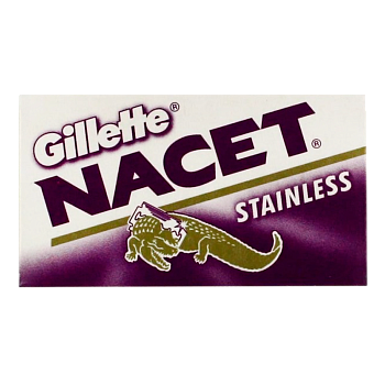 Лезвия Gillette Stainless NACET двустронние 5шт в упаковке, цена за 1 лезвие (5/100/1200)
