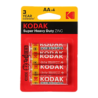 Батарейка Kodak Extra R6 AA BL4 Heavy Duty 1.5V (4/80/400/26400)
