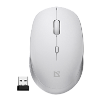 Мышь беспроводная Defender MB-027 Auris бесшумная bluetooth белый (1/40)