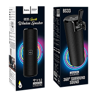 Портативная колонка HOCO BS33 bluetooth 5.0 IPX5 microSD черный (1/30) 