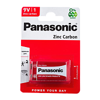 Батарейка Panasonic Крона 6F22 BL1 Zinc Carbon 1.5V (12/60) 