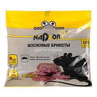 Тесто-брикеты восковые Nadzor от крыс и мышей 100г (1/50)